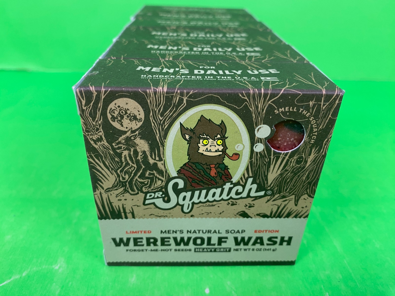 W@W L@@K 6 BARS BRAND NEW SQUATCH LIMITED EDITION SOAPS WEREWOLF WASH HALLOWEEN