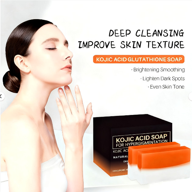 Kojic Acid Soap Skin Lightening Whitening with Vitamin C & Vitamin E 2Pcs