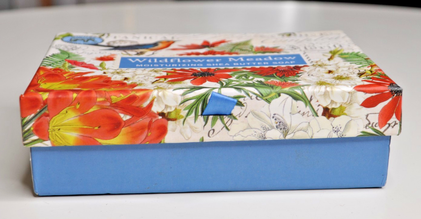 Michel Design Works Wildflower Meadow Shea Butter Soap Box Set Of 2 4.5oz bars