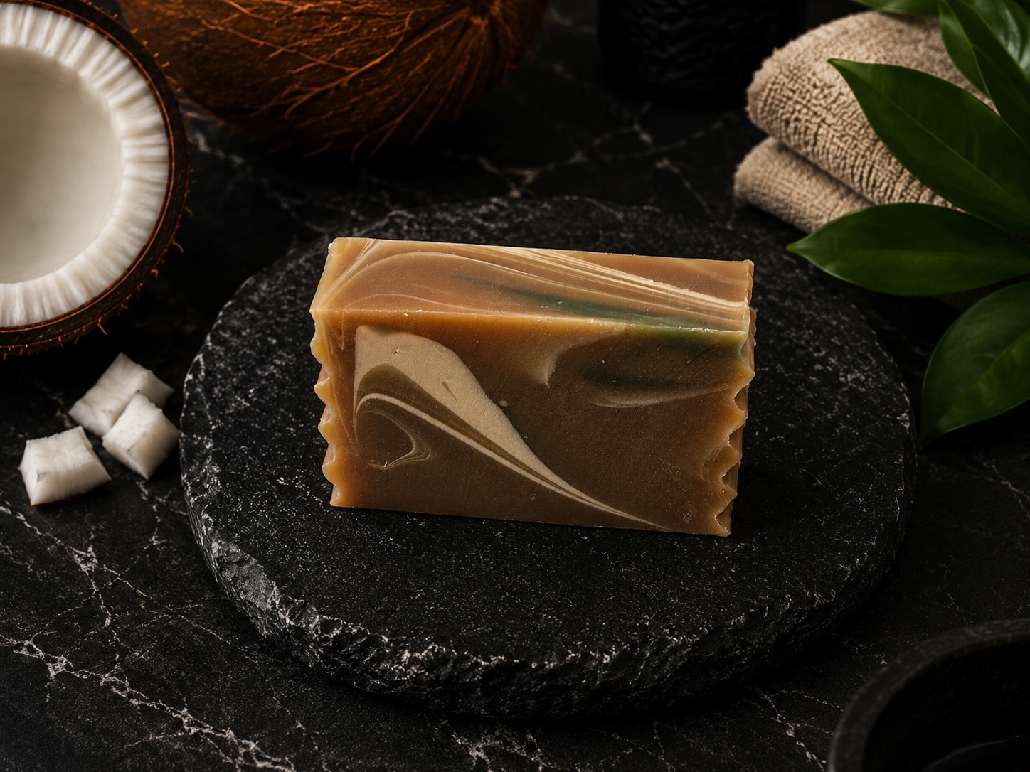 Coconut Goat Milk Soap Handmade Moisturizing Bar Tropical Scent Dry Skin Natural