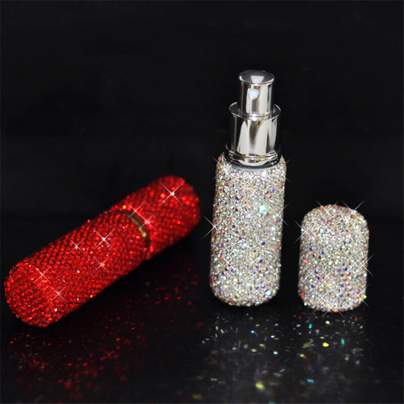 10ML Crystal Diamonds Perfume Atomizer Spray Bottle Refillable Handmade