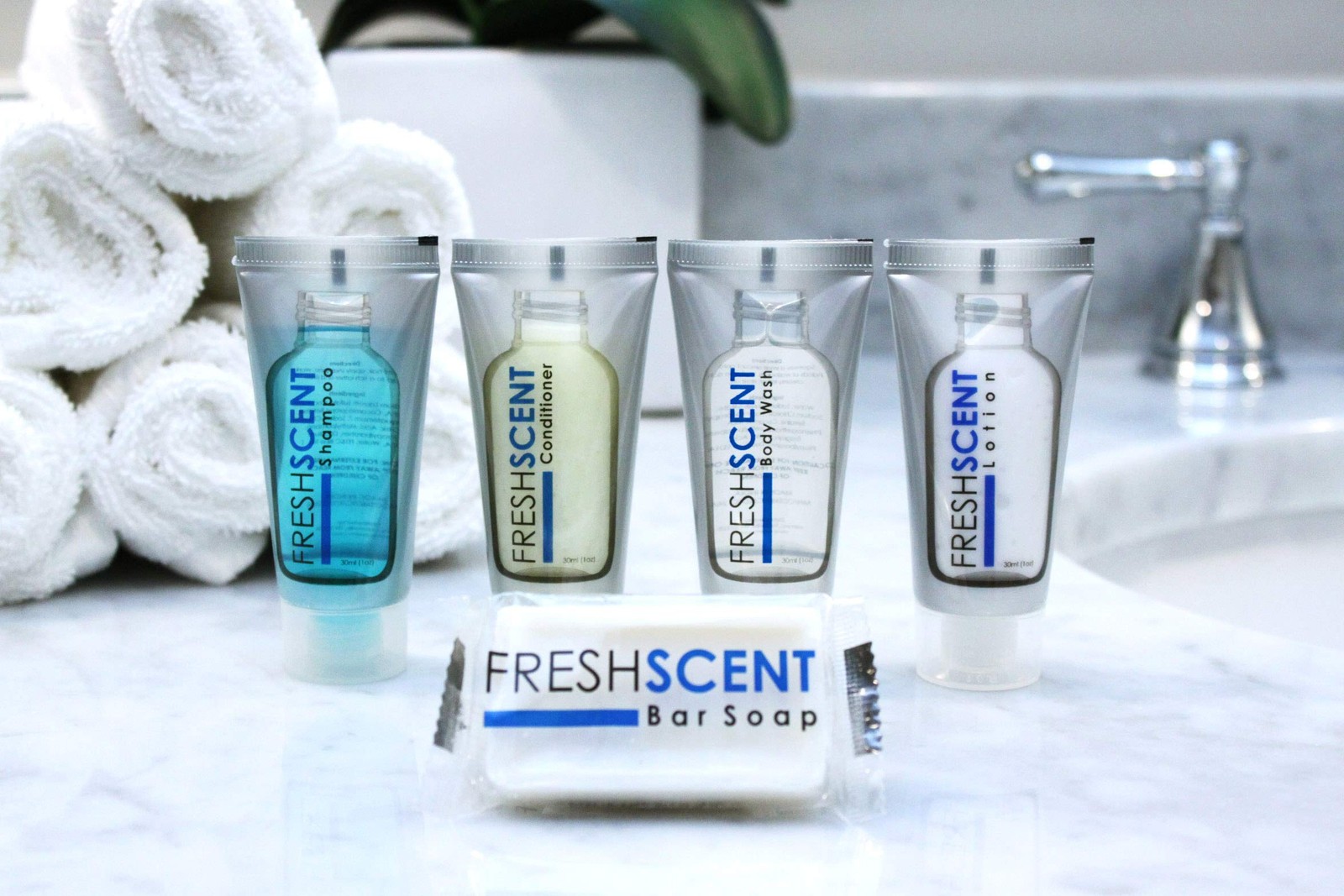 Freshscent 0.5 oz Bar Soap [100 Pack] Hotel Travel Ounce (Pack of 100)