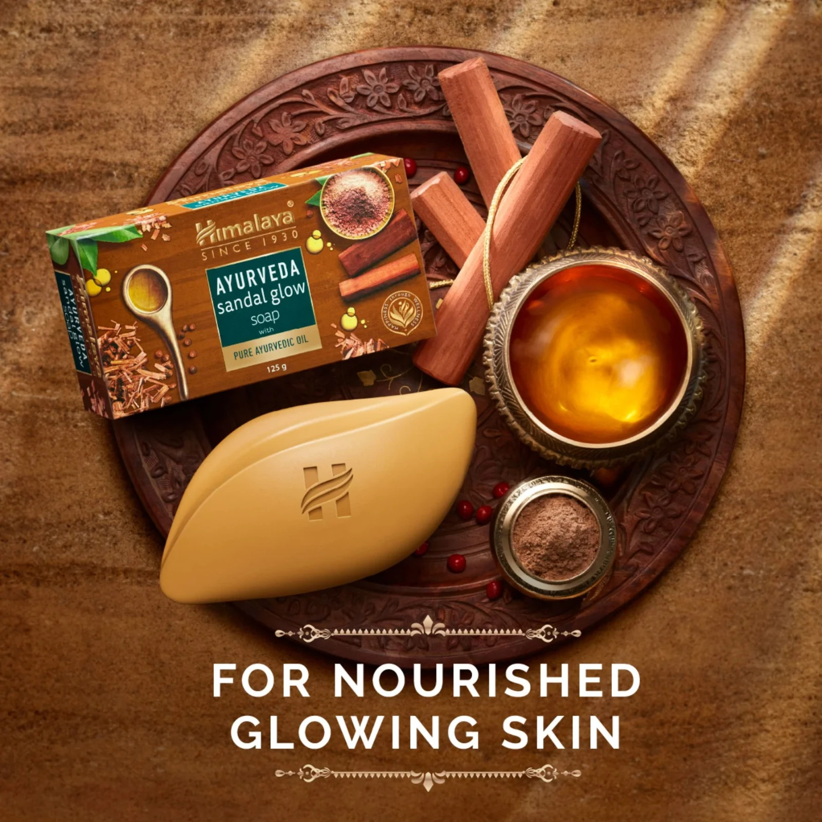 4 packs x Himalaya Ayurveda Sandal Glow Soap | 75gm FREE SHIPPING
