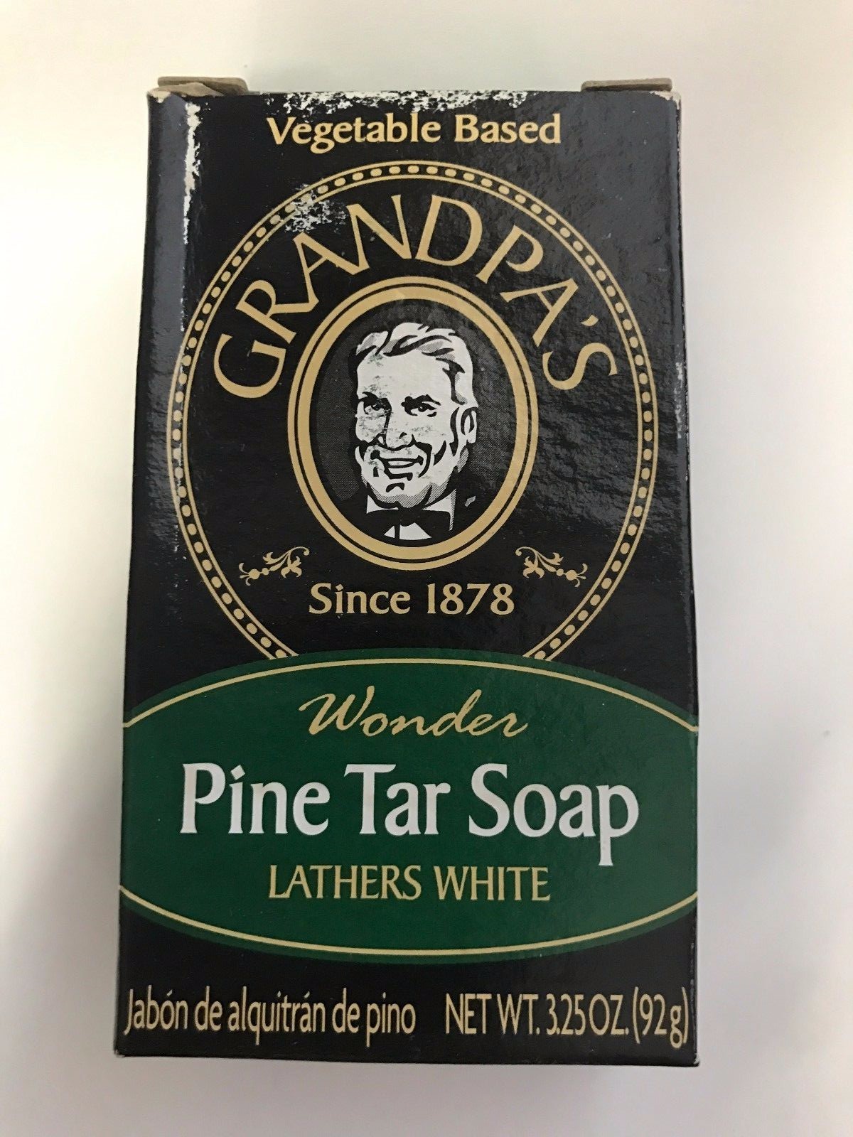 Original Grandpa’s Since 1878 – Net Wt. 3.25 oz.~ Wonder Pine Tar Soap