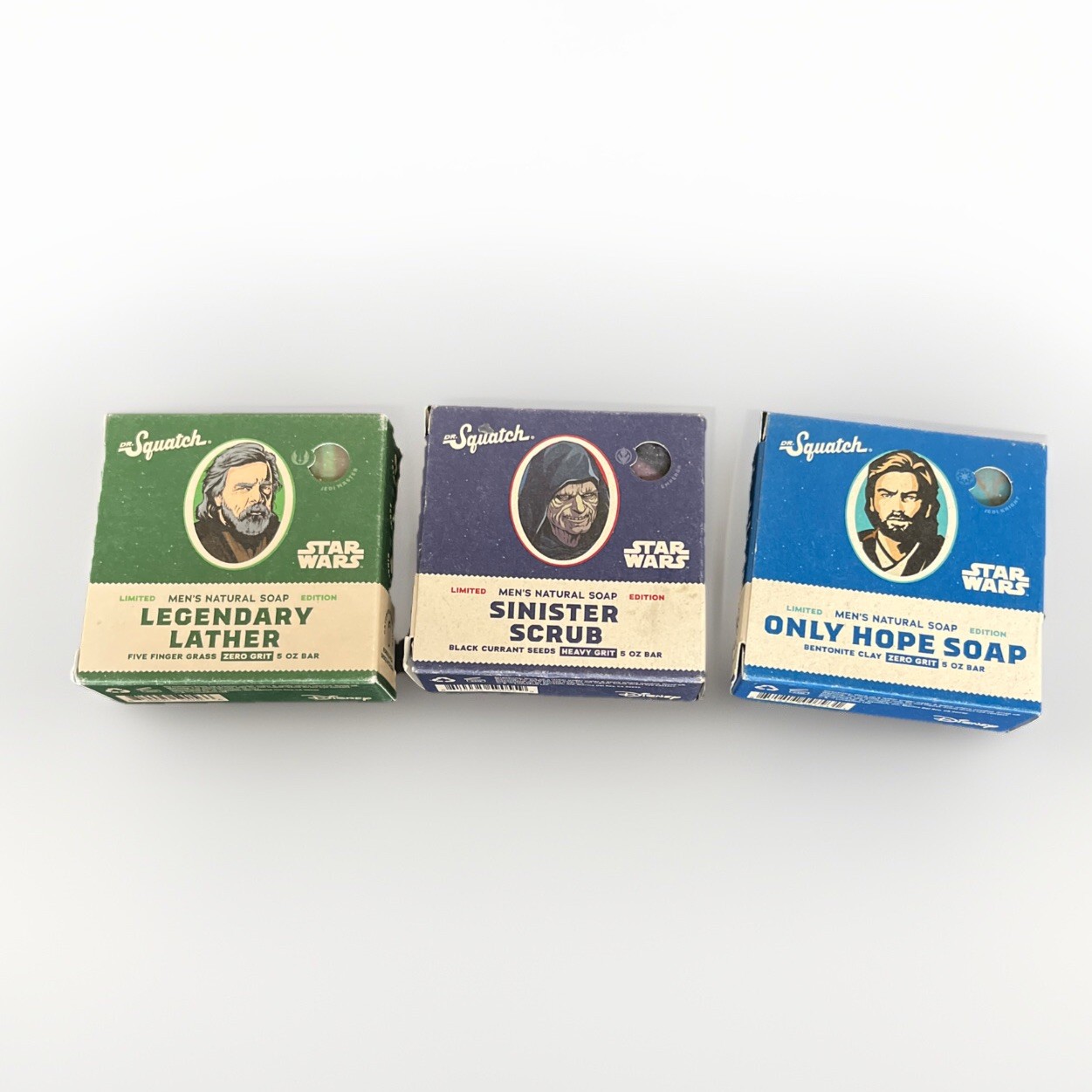 Star Wars! Lot Of 3: Limited Edition Dr Squatch Soap Bars (5 OZ Per Bar) – Read
