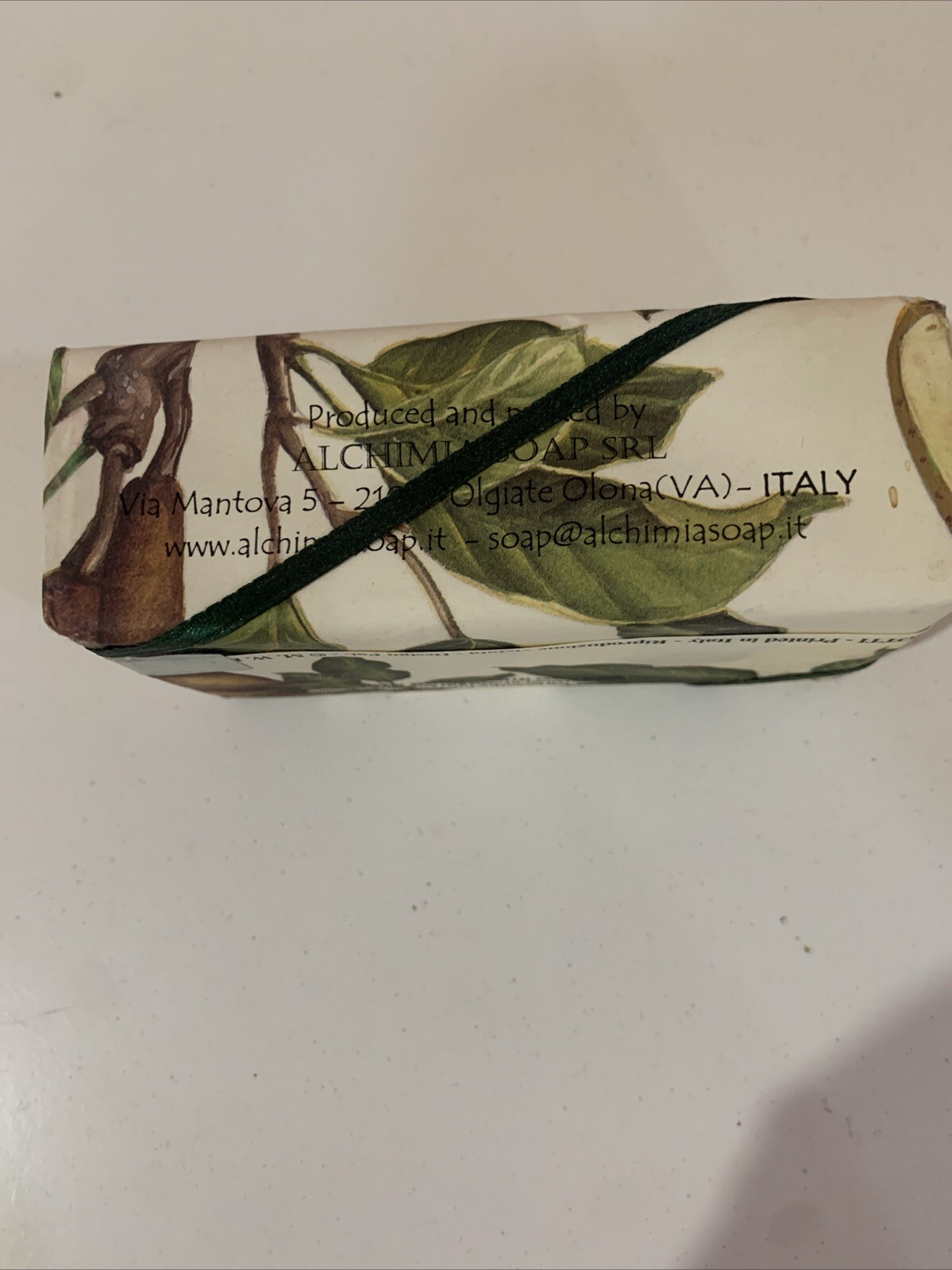 SAPONE VEGETALE PEAR SOAP BAR 10.6 oz VEGETAL SOAP HANDMADE IN ITALY
