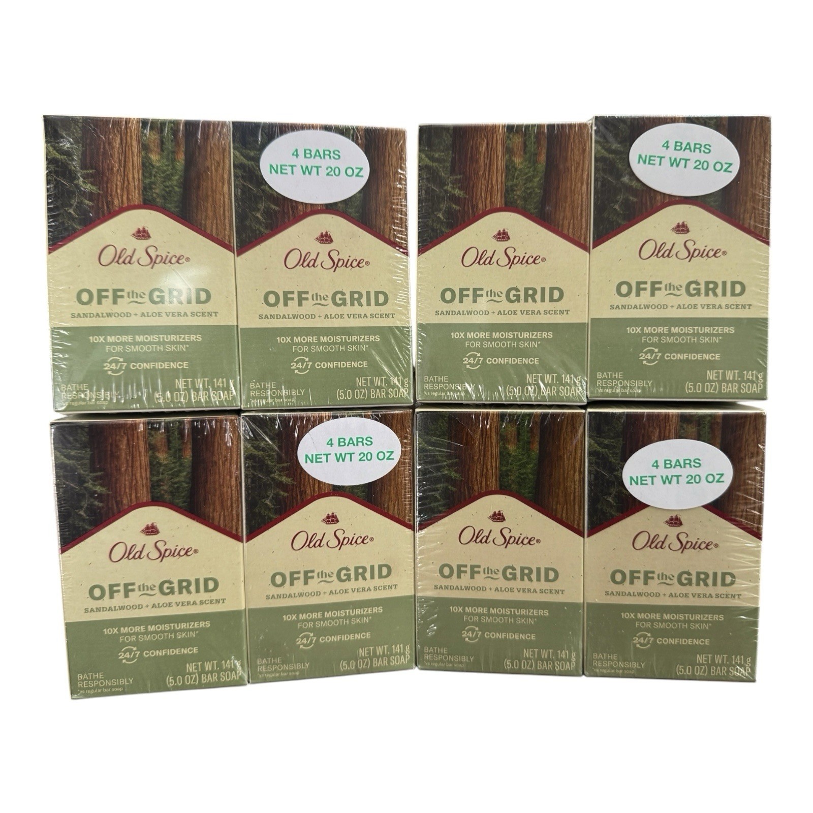 (16) Old Spice OFF THE GRID Bar Soap Discontinued Sandalwood Aloe 5oz Each
