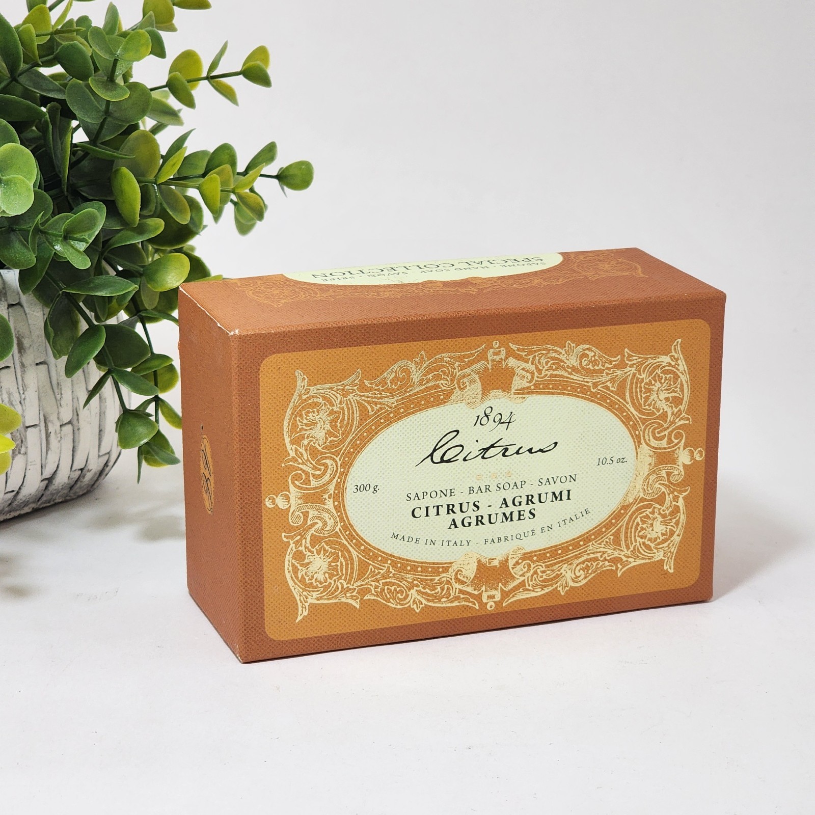 Citrus Bar Soap Tuscan Extra Fine Soap Agrumi by Saponerie Mario Fissi 10.5 oz