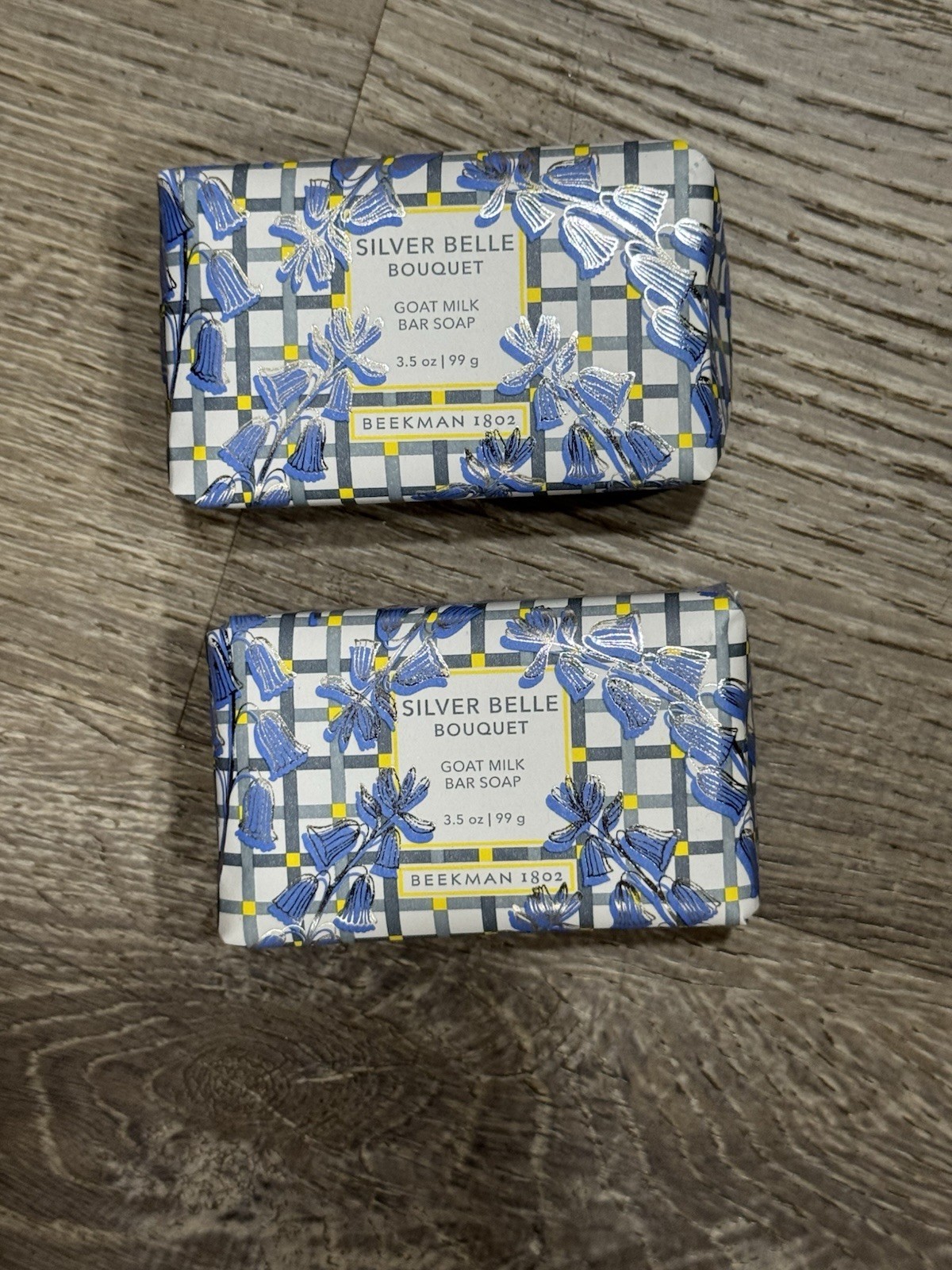 2 Pack!! Beekman 1802 Goats Milk Soap Silver Belle Bouquet 3.5oz ea New