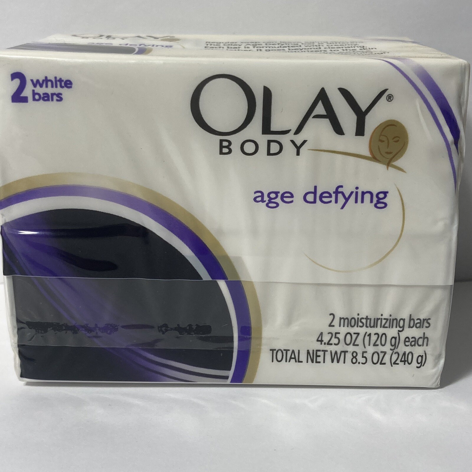 Olay Body Age Defying Defy White Bar Soap DISCONTINUED Old Formula 2 Pack