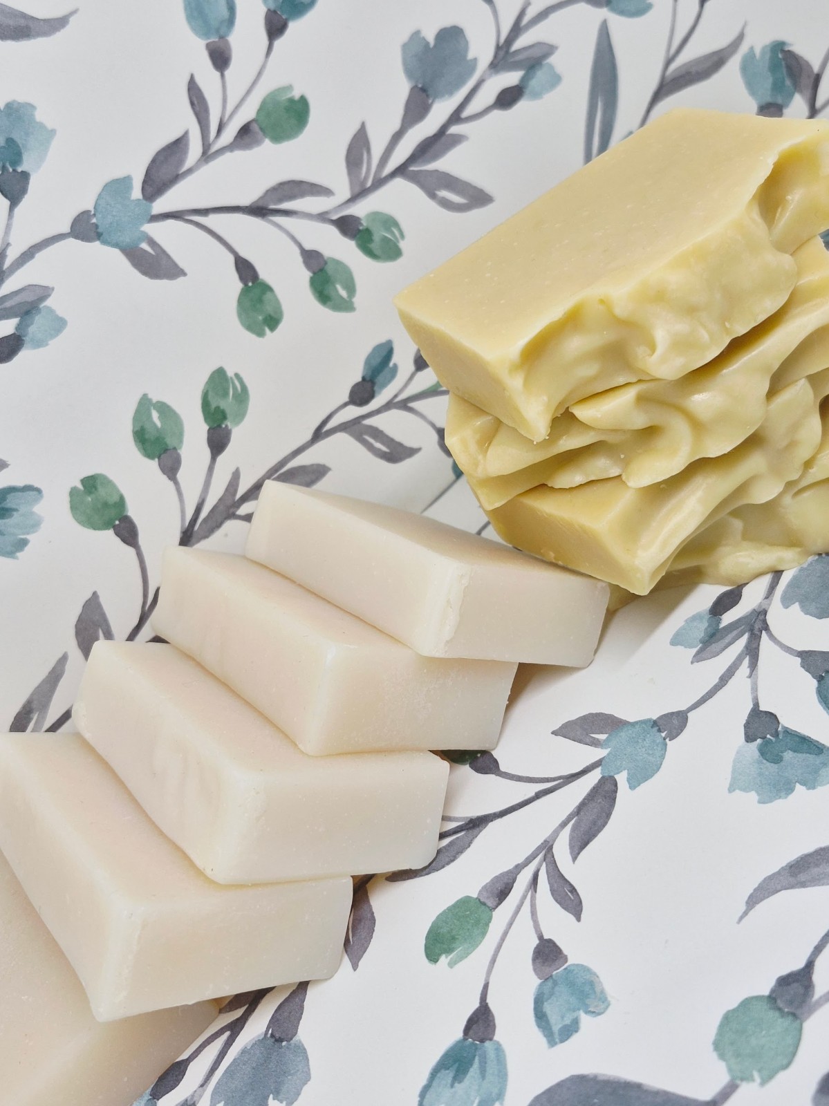Handmade Soap Bundle Bars 100% Coconut Oil + Goat’s Milk Sensitive Skin 9 Bars