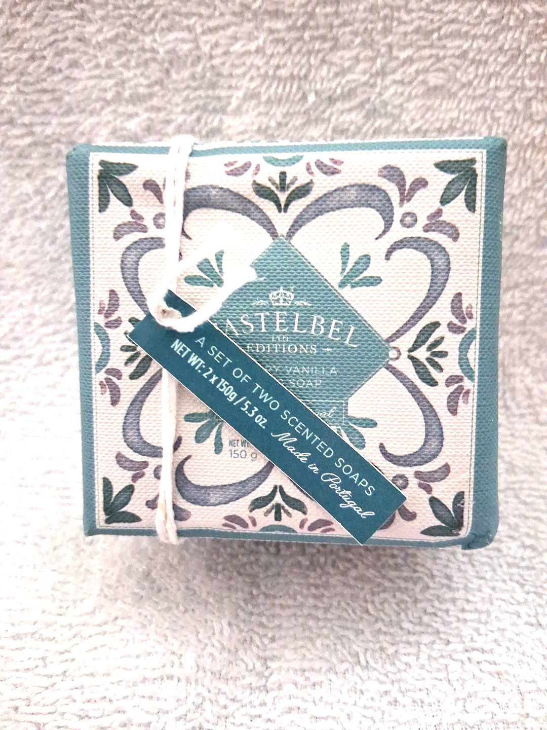 CASTELBEL ‘Rosemary Vanilla’ Set of Two Scented Soaps (2 x 150g) Portugal NWT