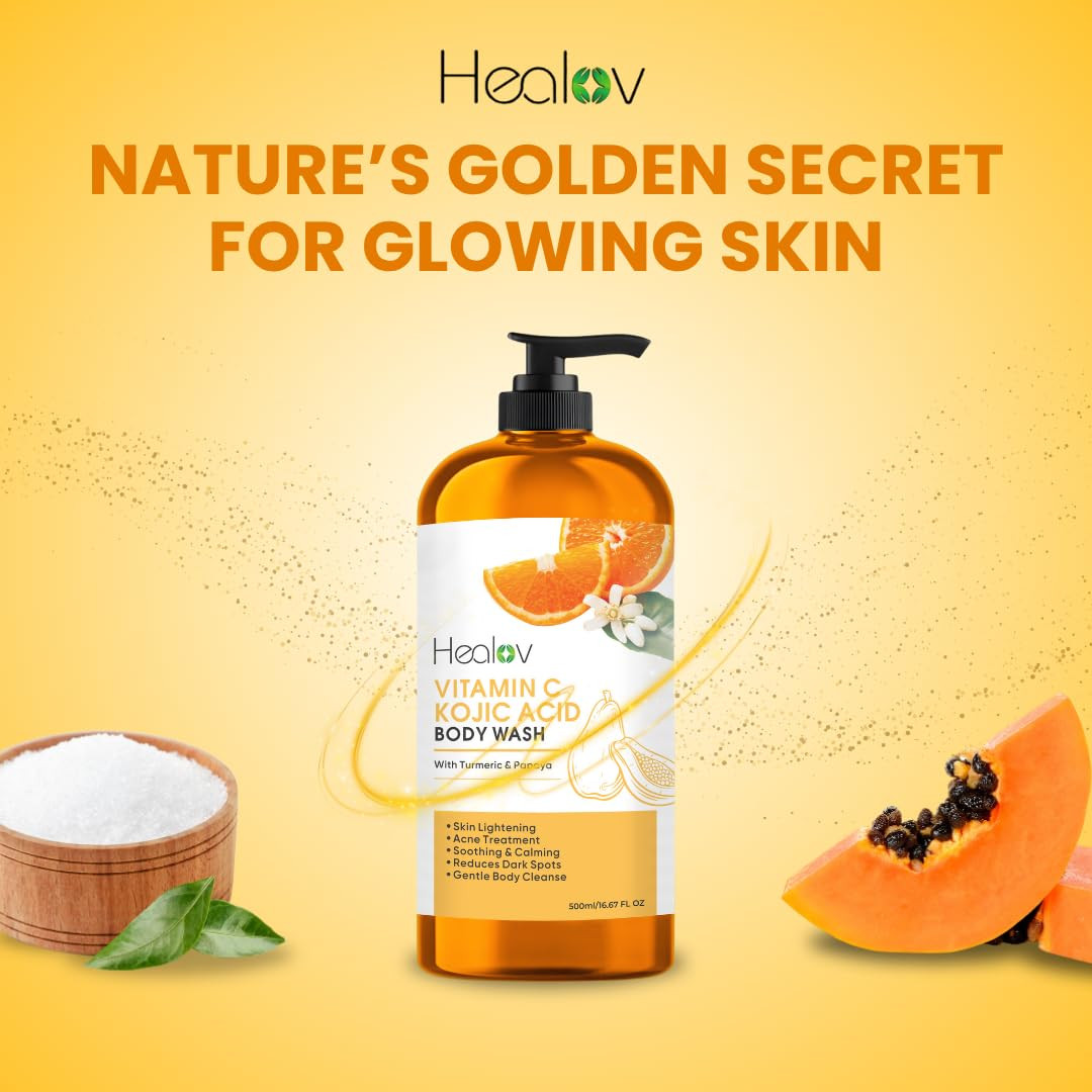 Kojic Acid Soap for Hyperpigmentation – Kojic Papaya Skin Brightening Body Wash