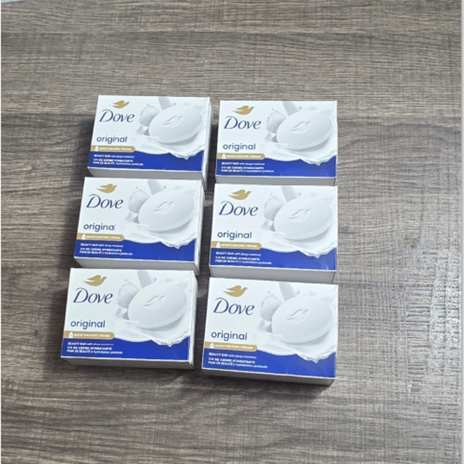 Dove Original Beauty Bar Soap 6 Pack 3.75 oz Moisturizing Cream Skin Cleanser