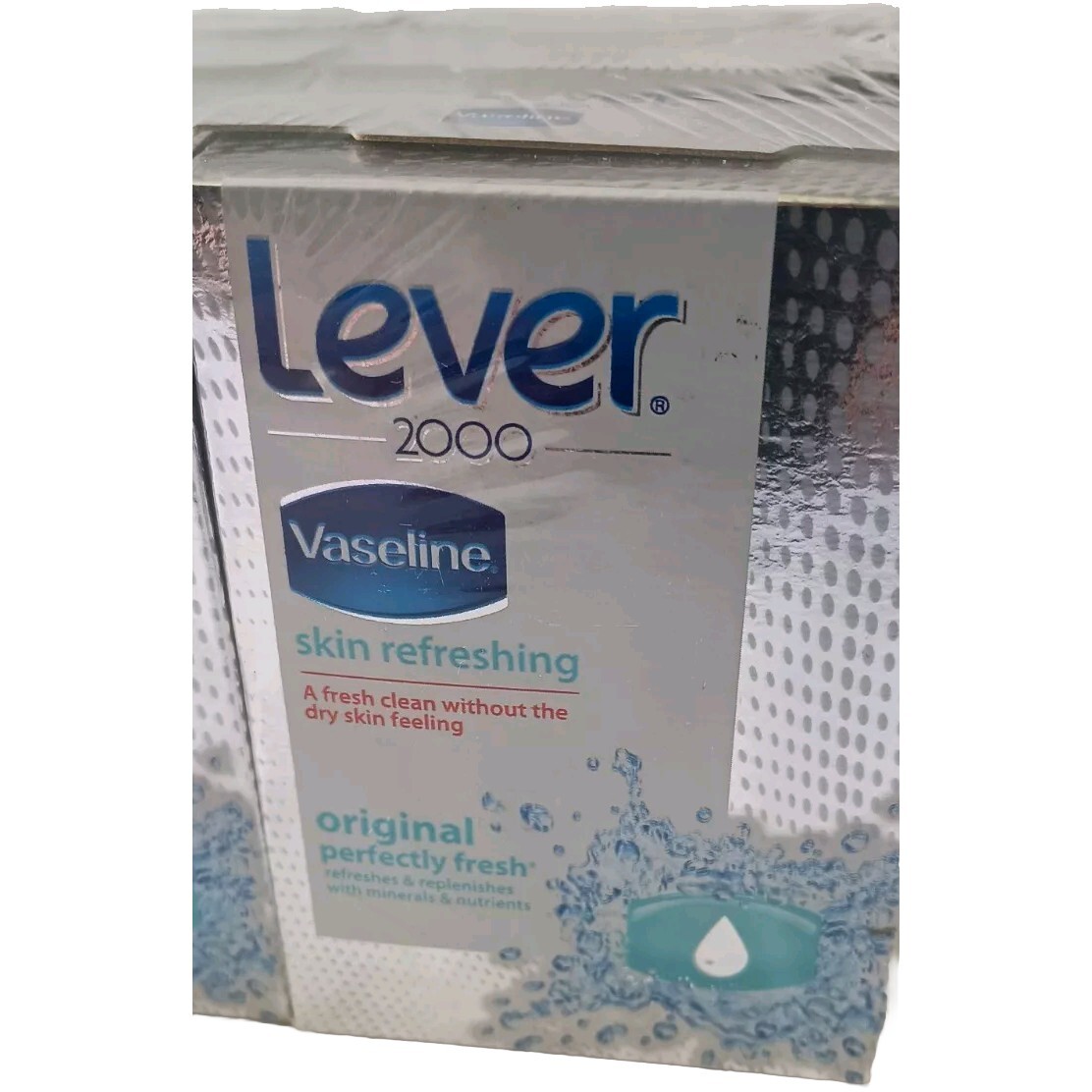 6 Lever 2000 Vaseline Soap Bars Original Perfectly Fresh 4.5 Oz.