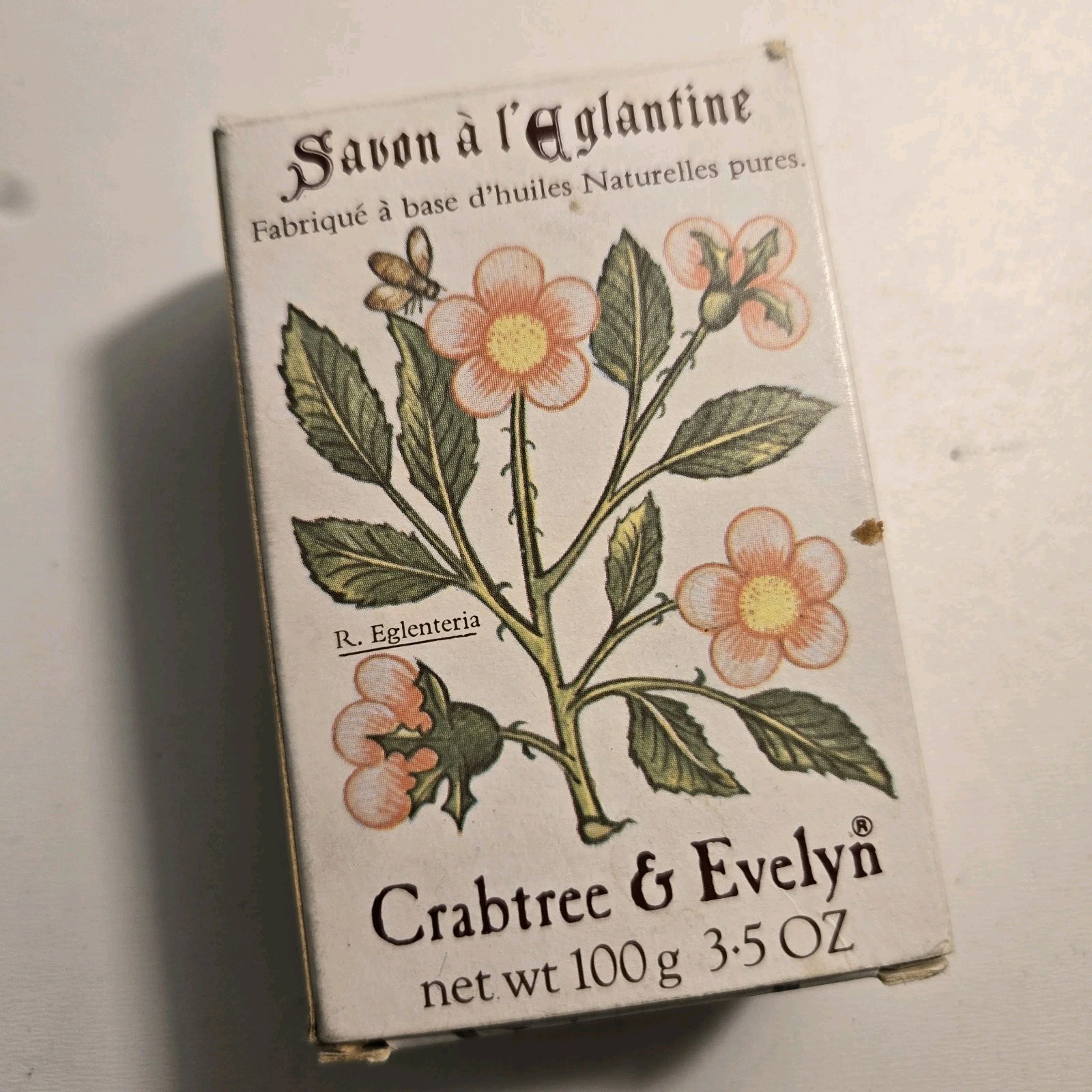 Vintage NEW CRABTREE & EVELYN Soap Eglantine WILD ROSE OR SWEETBRIAR 1978