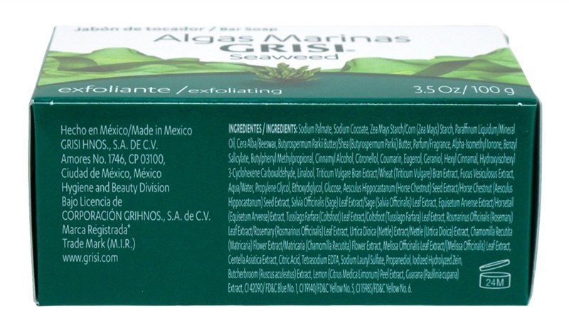 Grisi Bar Soap Seaweed Exfoliating 3.5 Ounce