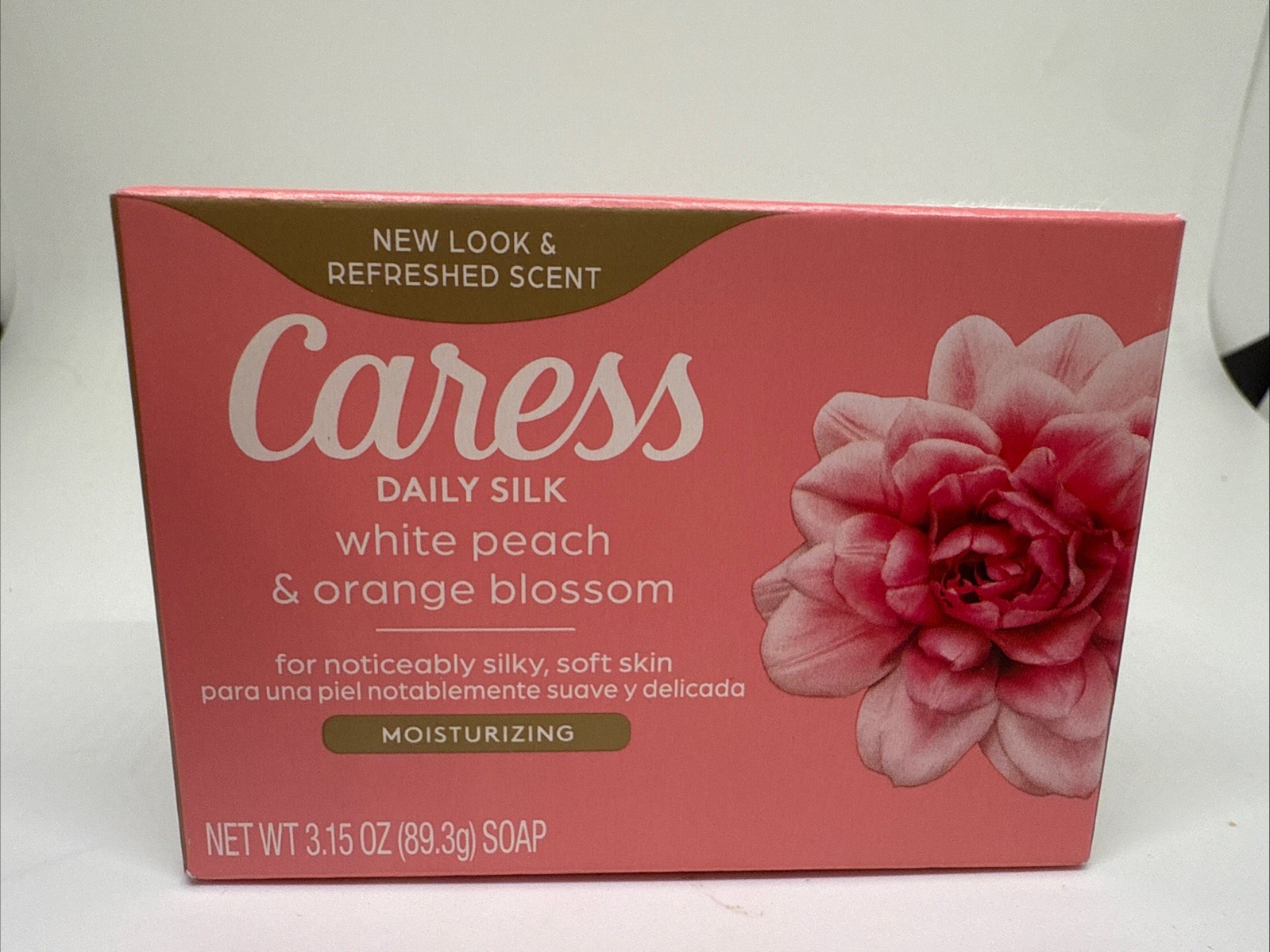 Caress Daily Silk Bar Soap Floral Oil White Peach Orange Blossom 3.15oz