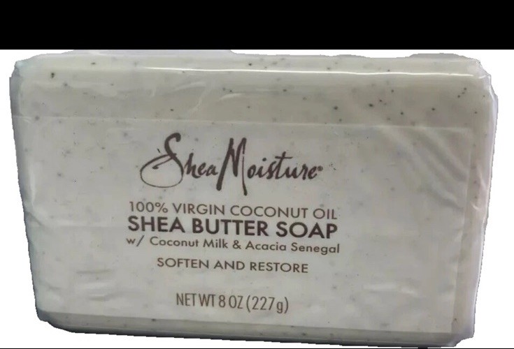 Shea Moisture 100% Virgin Coconut Oil W/ Coconut Milk & Acacia Bar Soap 8 oz