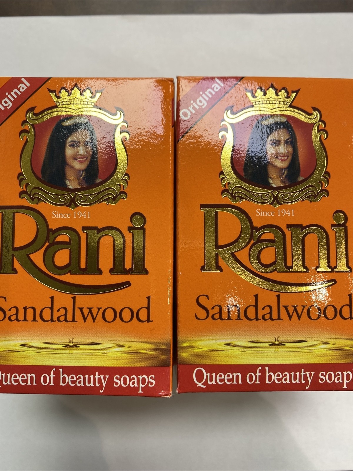 RANI Herbal Pure Sandalwood Soap 90g Fine From Sri Lanka Ayurveda X 4 Soap
