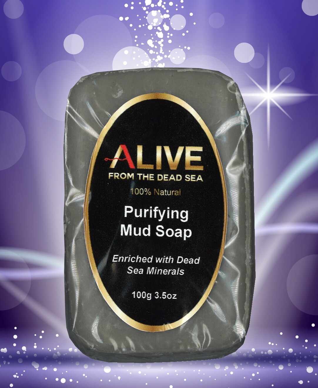 ALIVE Set of 2 – 100% Natural Dead Sea Mineral Purifying Mud Soap