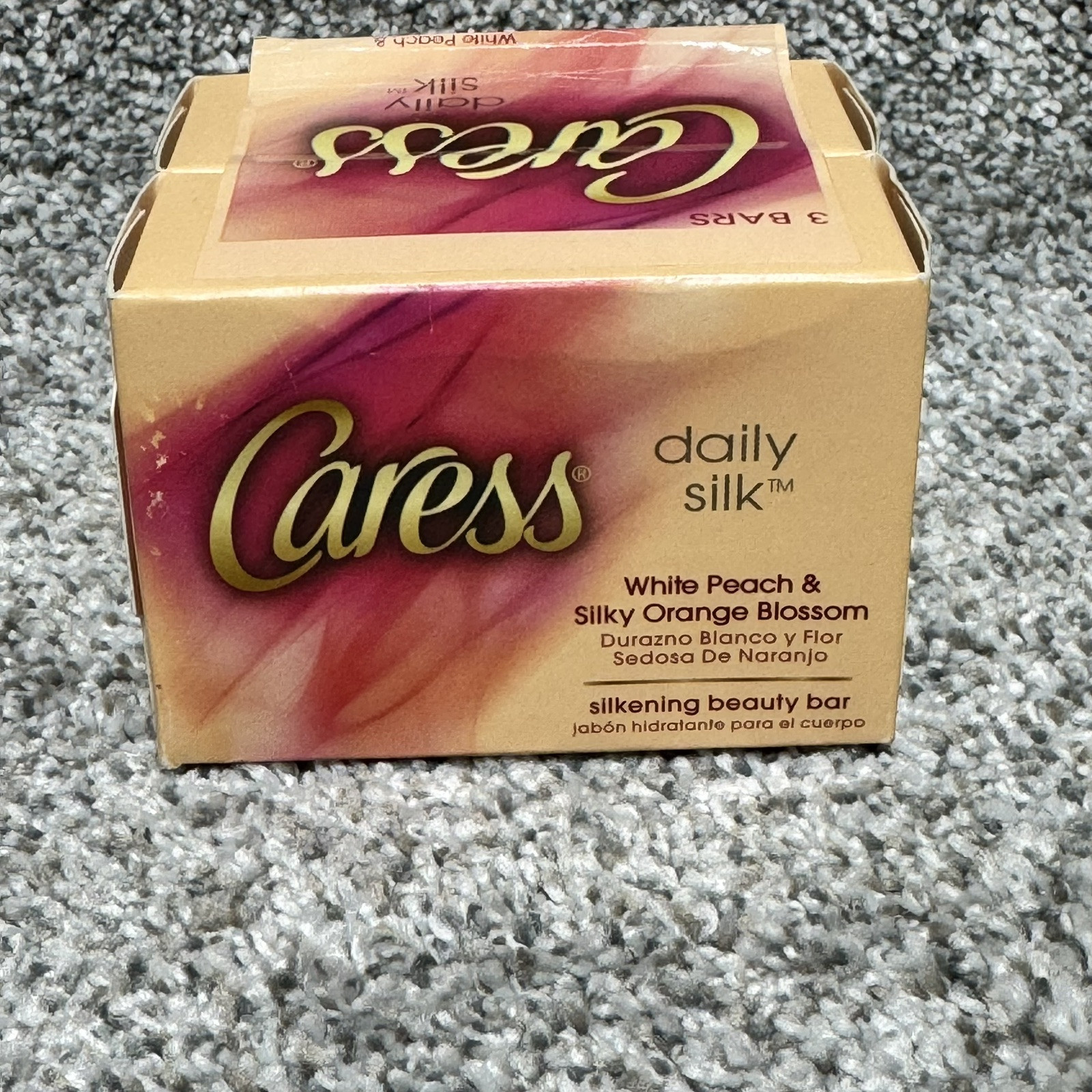 Caress Daily Silk Soap 2 Bars White Peach & Silky Orange Blossom