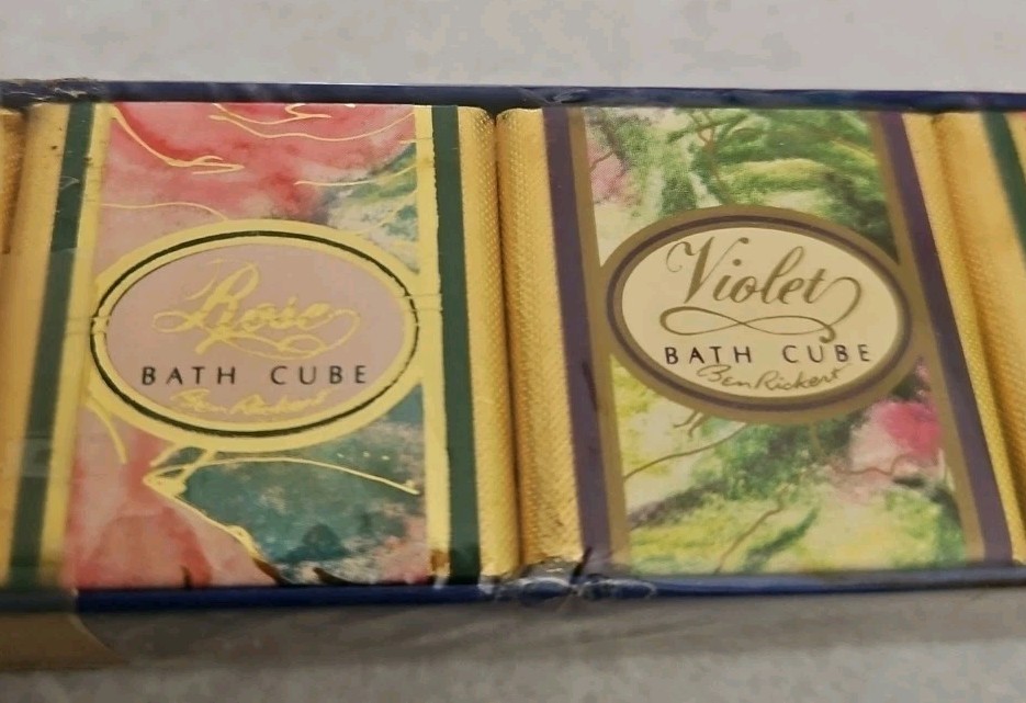 Vintage Country Floral by Ben Rickert English Bath Cubes Sealed 6wraps 12 Cubes