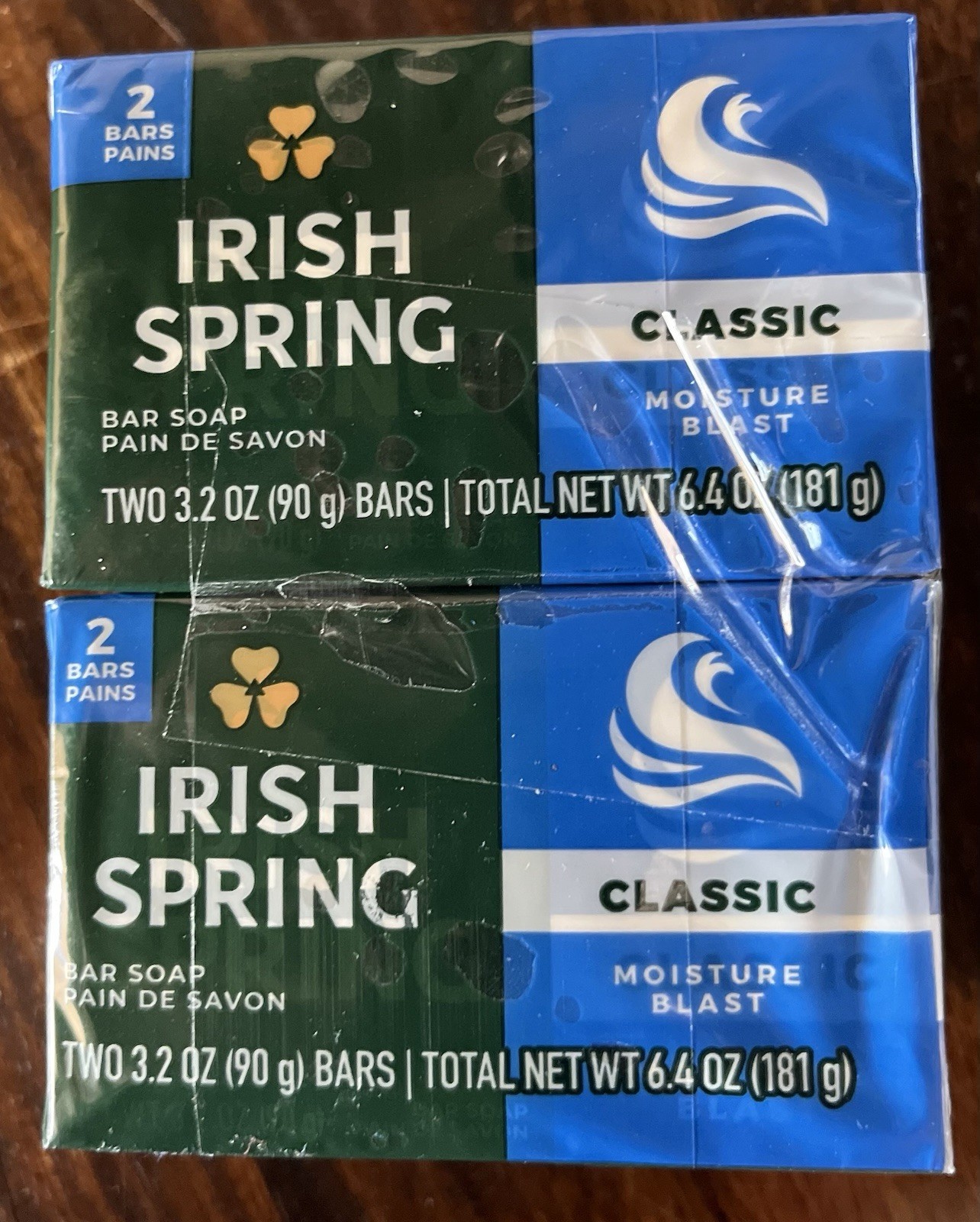 Irish Spring Soap Bars Moisture Blast Pack of Four (3.2 Oz Each)