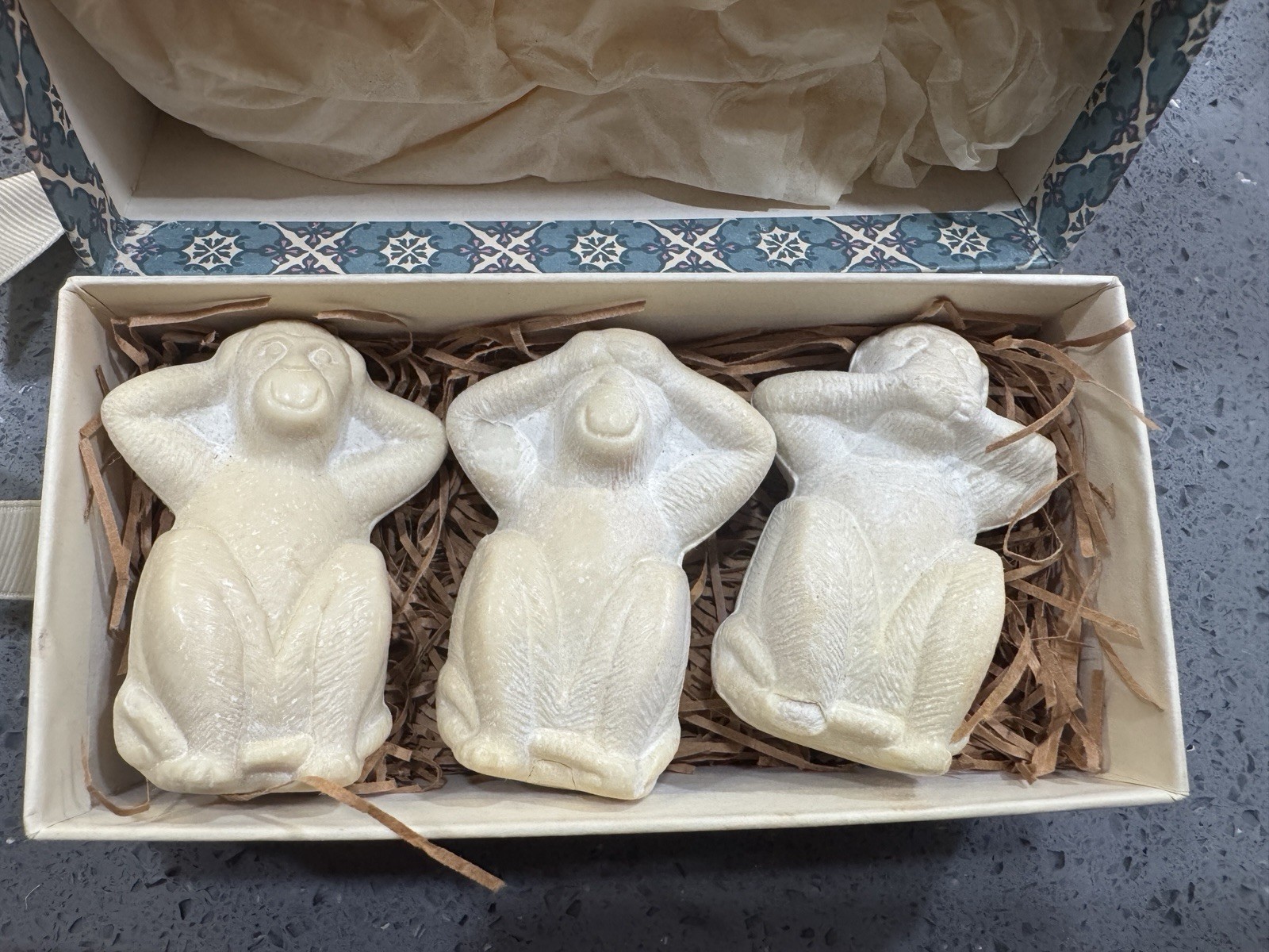 Gianna Rose Atelier Triple-Milled Trois Singes White Lychee Soap 4.4 oz