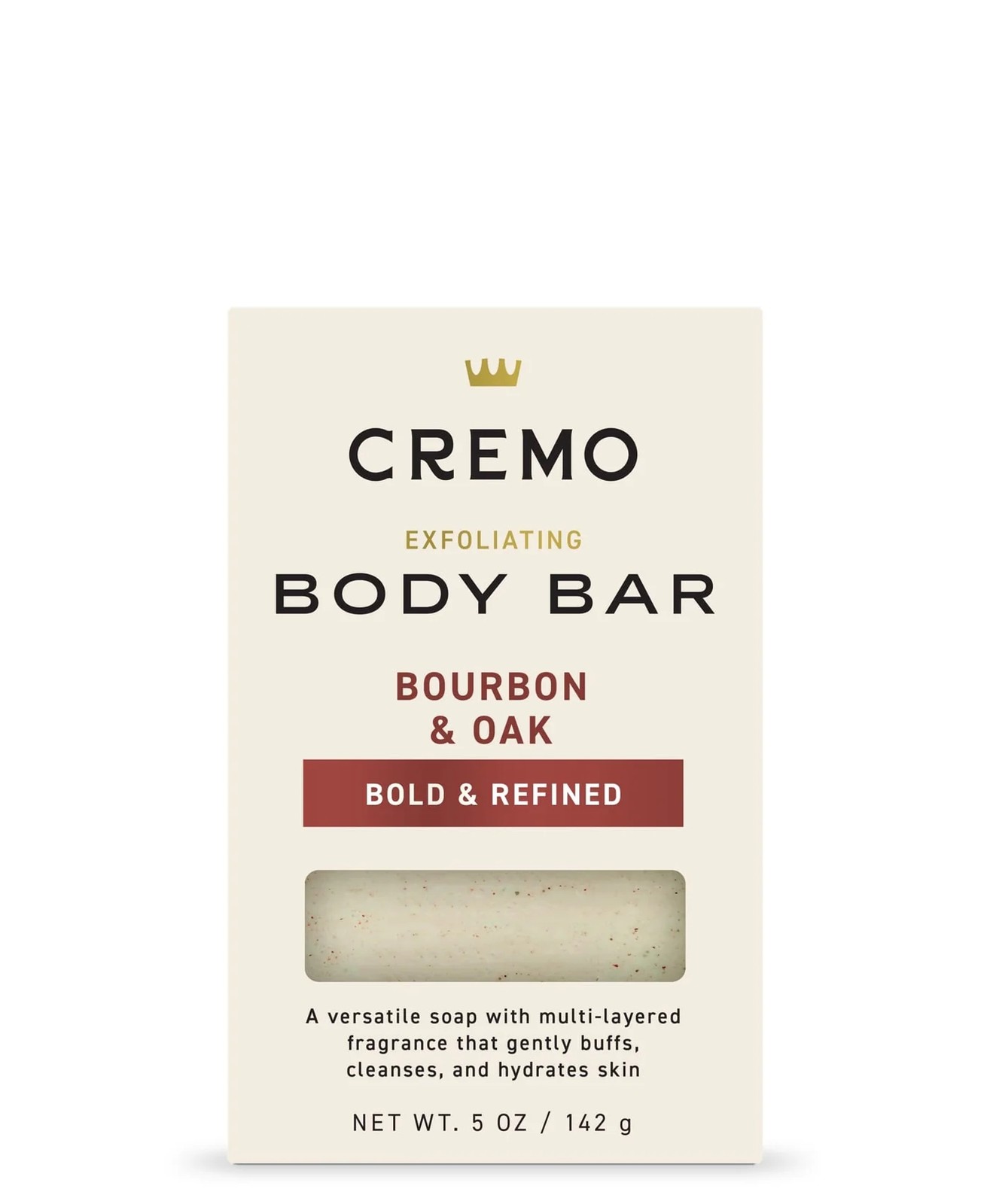 Cremo Body Bar – Bourbon and Oak – 5 oz (142 g)