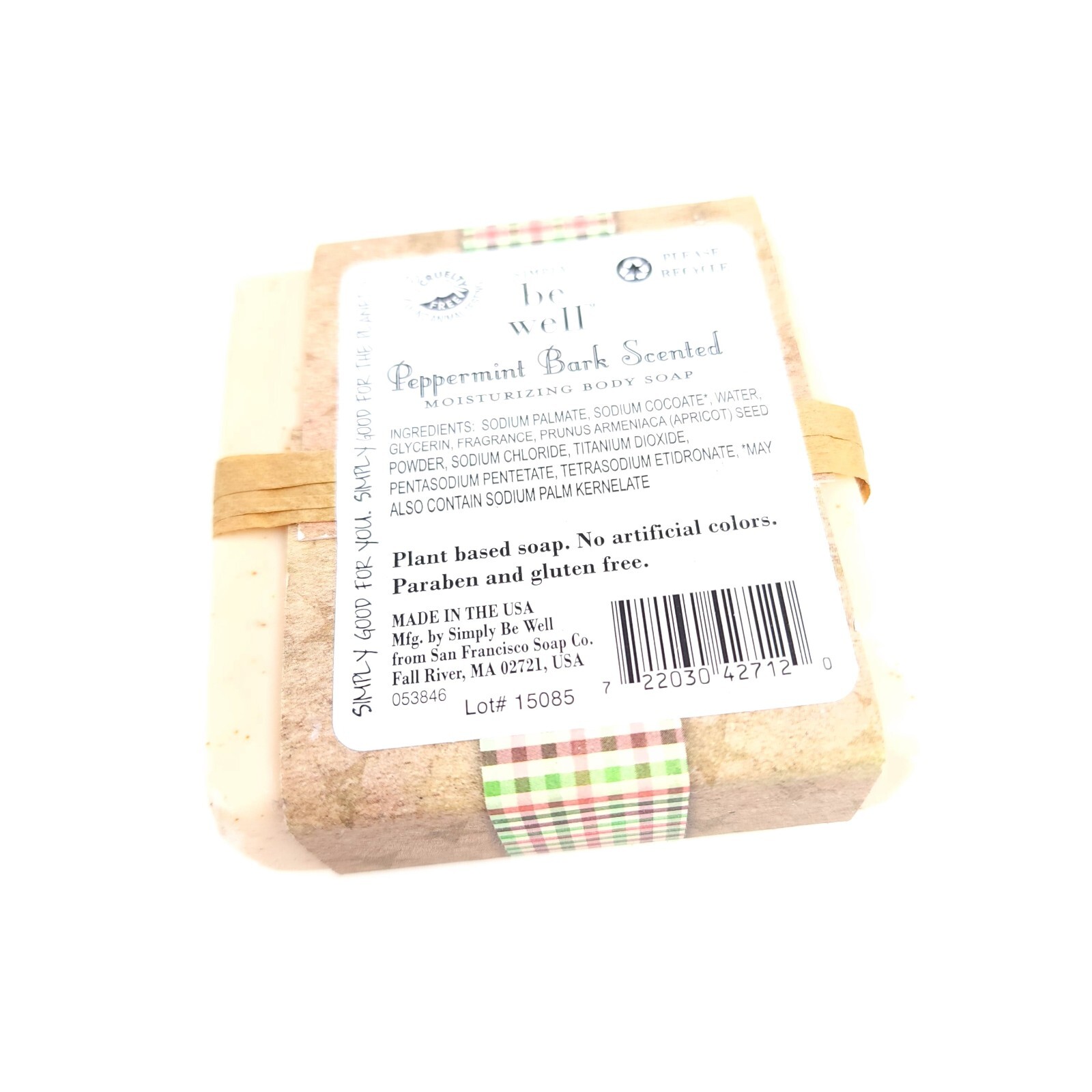 San Francisco Soap Company Peppermint Bark Scented Moisturizing Soap USA Seller