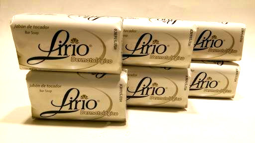 6X Lirio Dermatologic Bar Soap Daily Use/Jabon Deratologico Jabon de Tocador