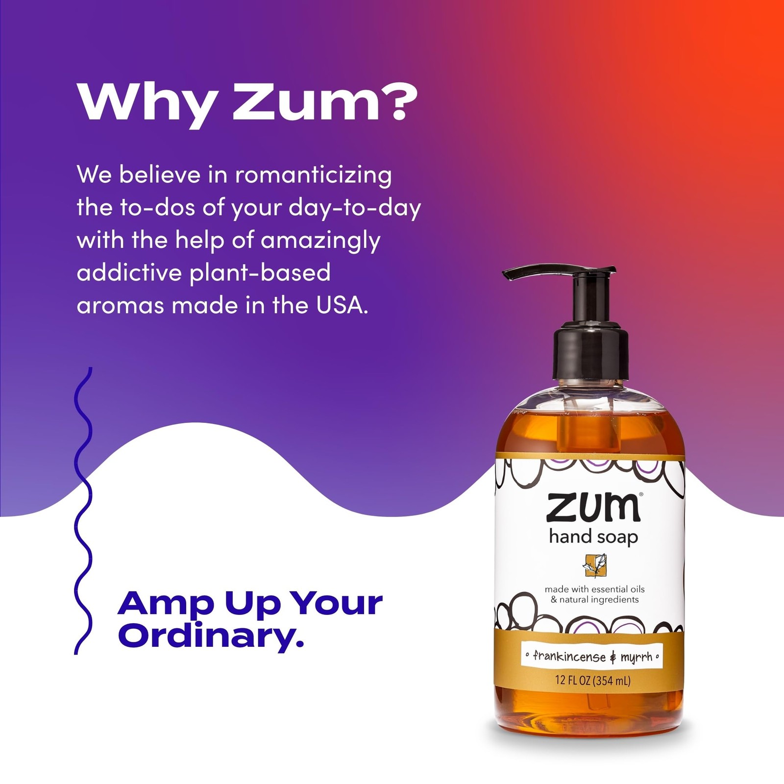 Zum Indigo Wild Hand Soap – Natural Liquid – 12 Ounce (Pack of 4)