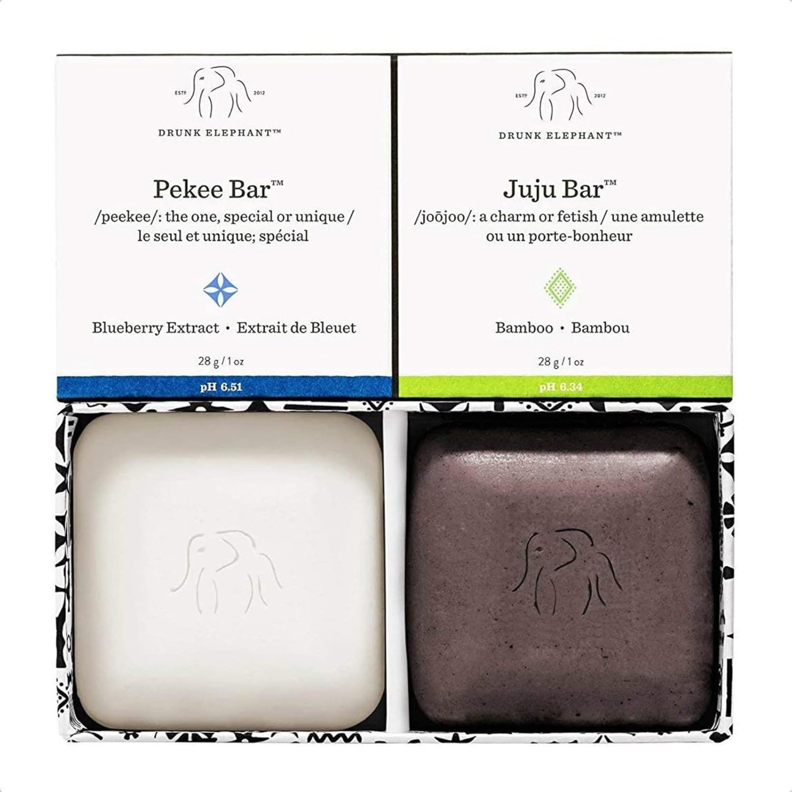 Juju and Pekee Baby Bar Duo – 28 g/1 oz Each – Clean Clinical Skincare – Crue…