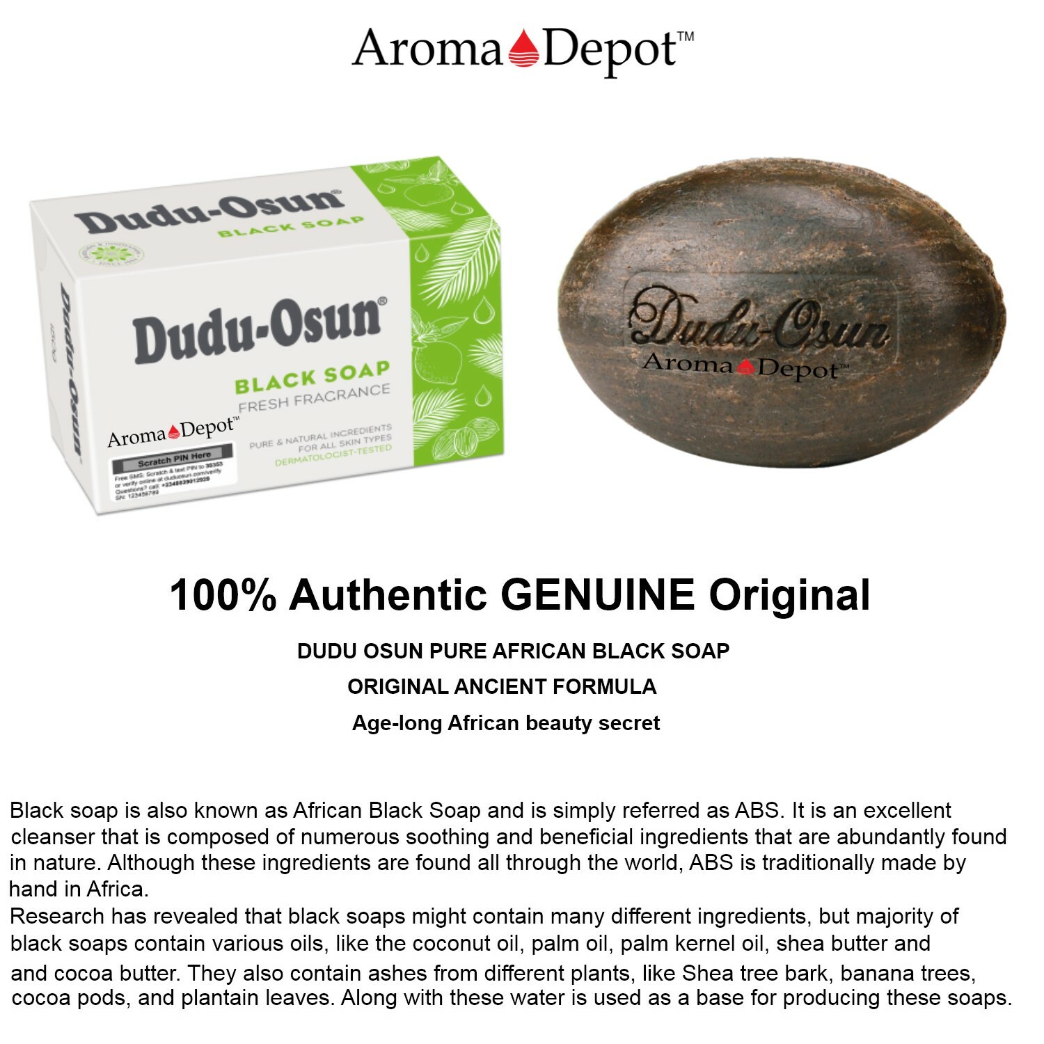 Dudu Osun African Black Soap Natural Herbal Raw Buy 3 Get 2 Free Blowout Sale