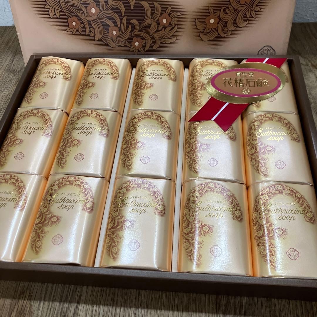 Shiseido Euthrixaine soap 110g × 15 Hanatsubaki Soap with gift Box