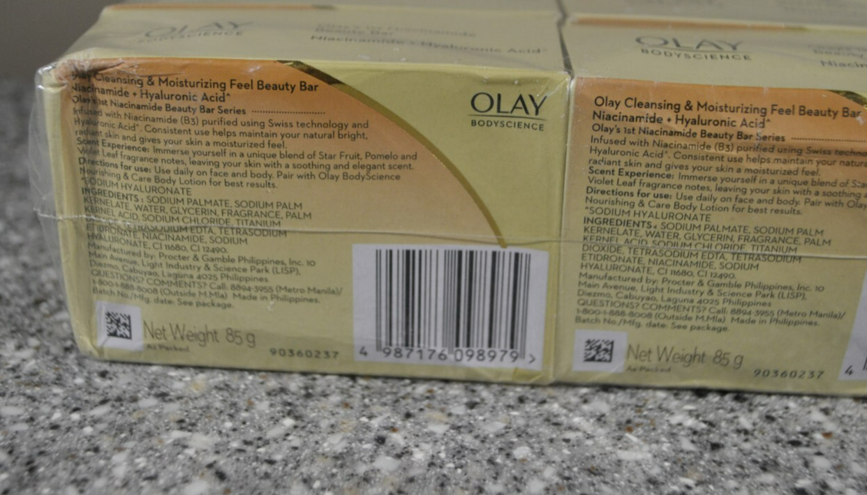 Olay Body Science B3 Niacinamide + Vitamin C Beauty Bar Soap 8-PACK New Sealed