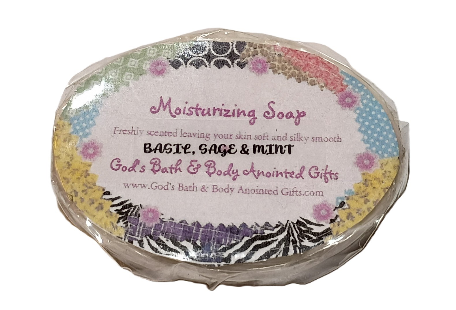 Basil, Sage & Mint Moisturizing Shea Butter Soap 4oz