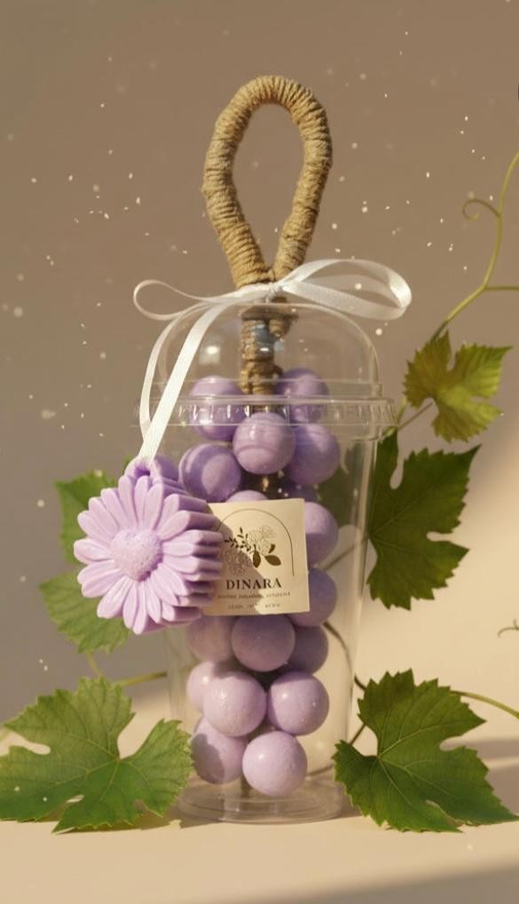 Handmade Grape Soap Natural Moisturizing Decorative Hanging Soap Bathroom Gift