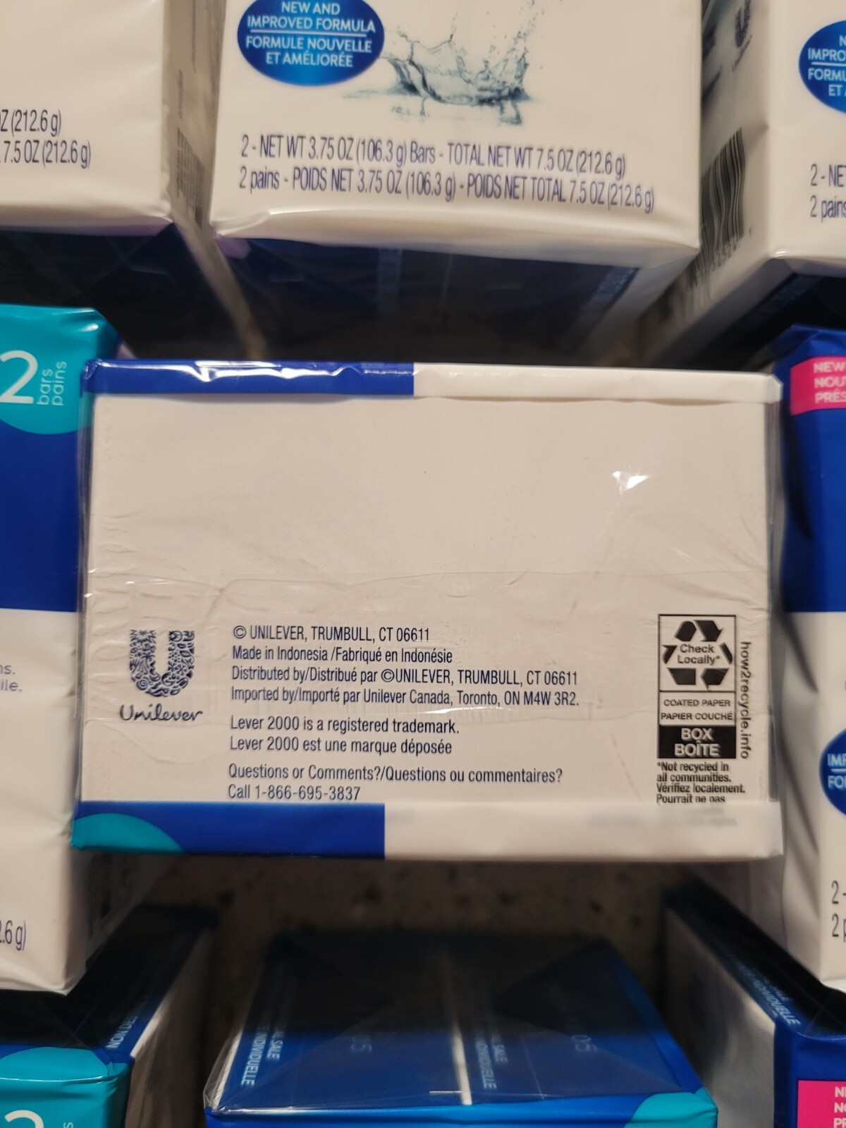 18 Bars Total (9 2-Packs) Lever 2000 Original Bar Soap 3.75 oz Each Bar USA Made