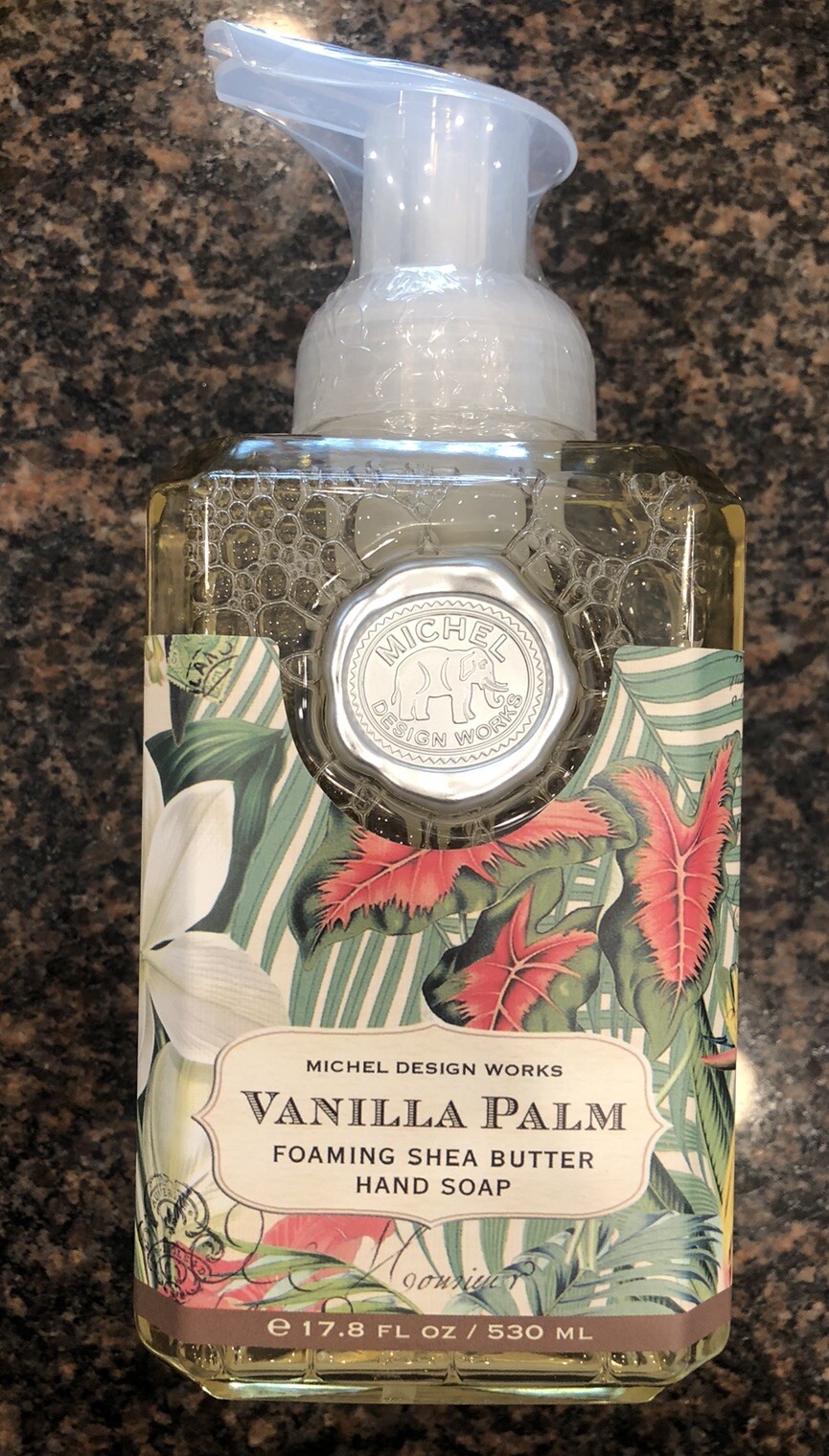 SHEA BUTTER FOAMING HAND SOAP Vanilla Palm Michel Design Works 17.8 Oz