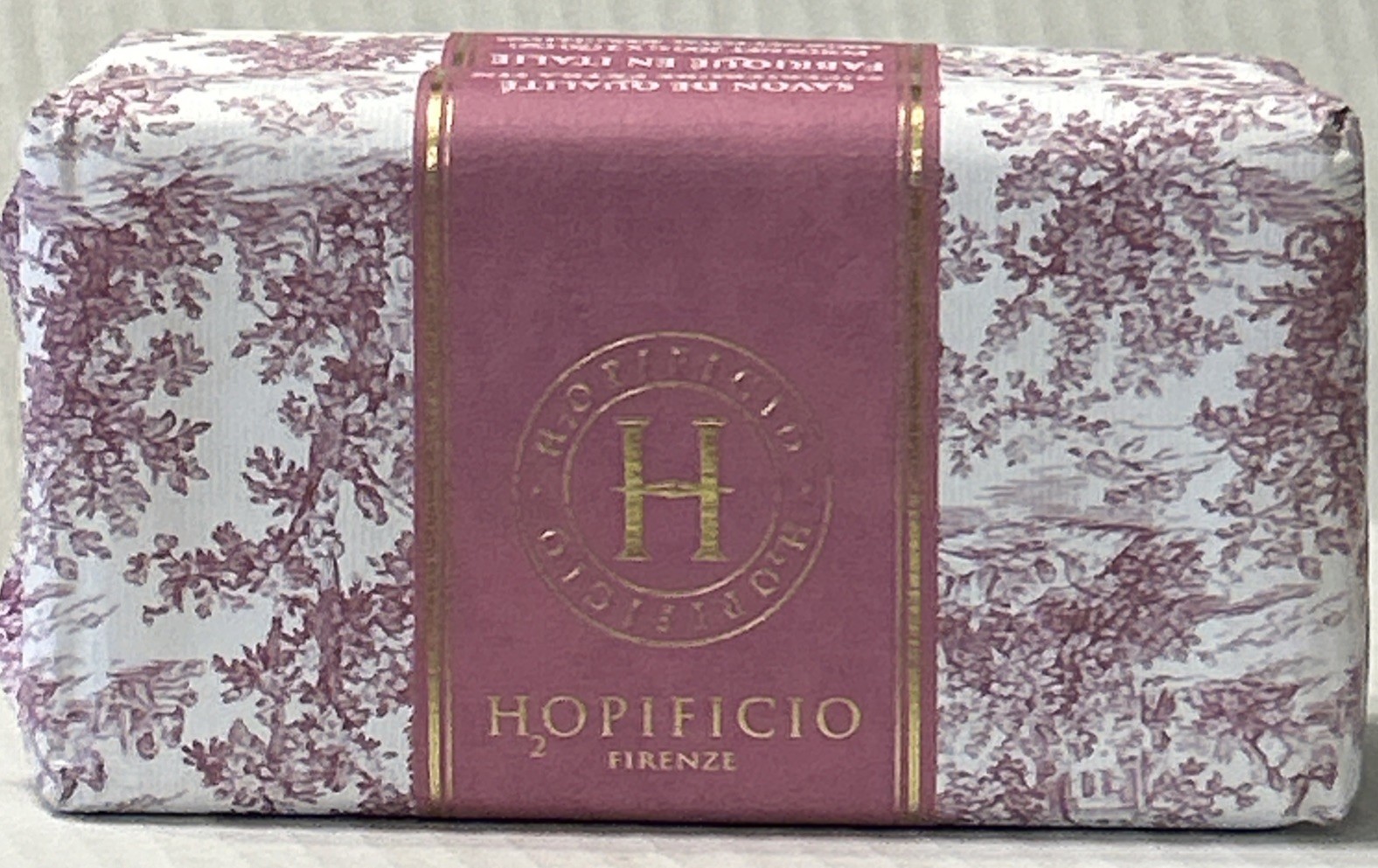 H2opificio Firenze Classic Roses Soap Bar Made In Italy 2 Pack 7.0 oz Ea. New