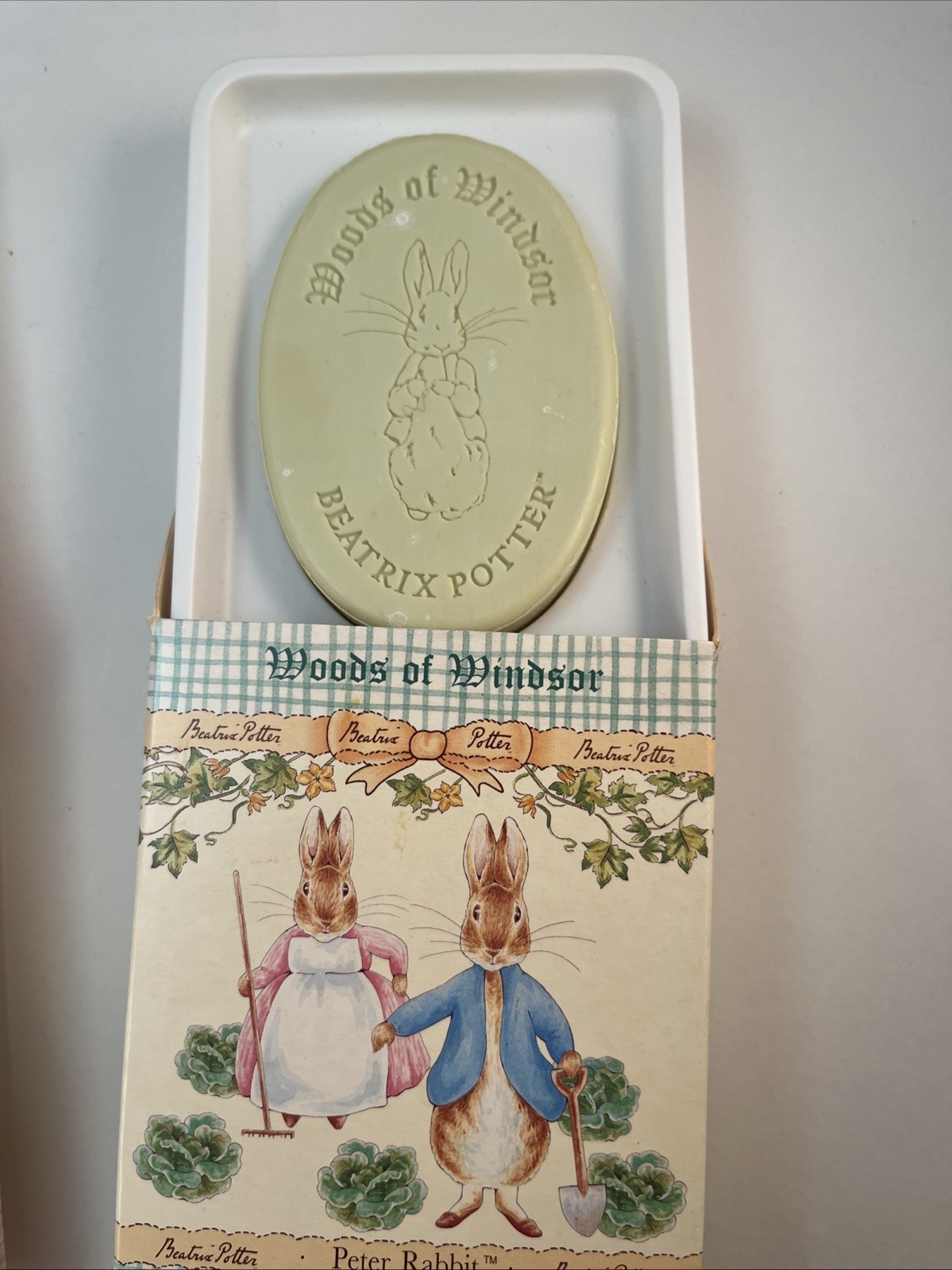 Woods of Windsor Beatrix Potter Novelty Soaps Tiggy-Winkle Peter Rabbit SET-4