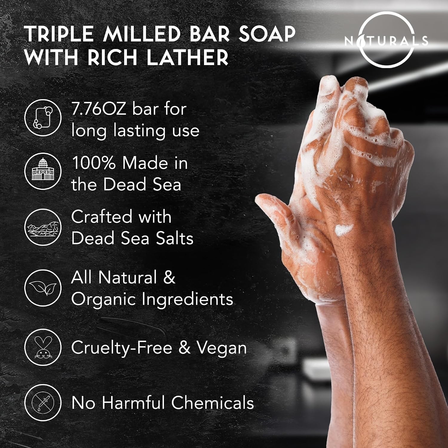 Natural Citrus Men’s Soap – Exfoliating & Moisturizing, Formula 7.76 oz