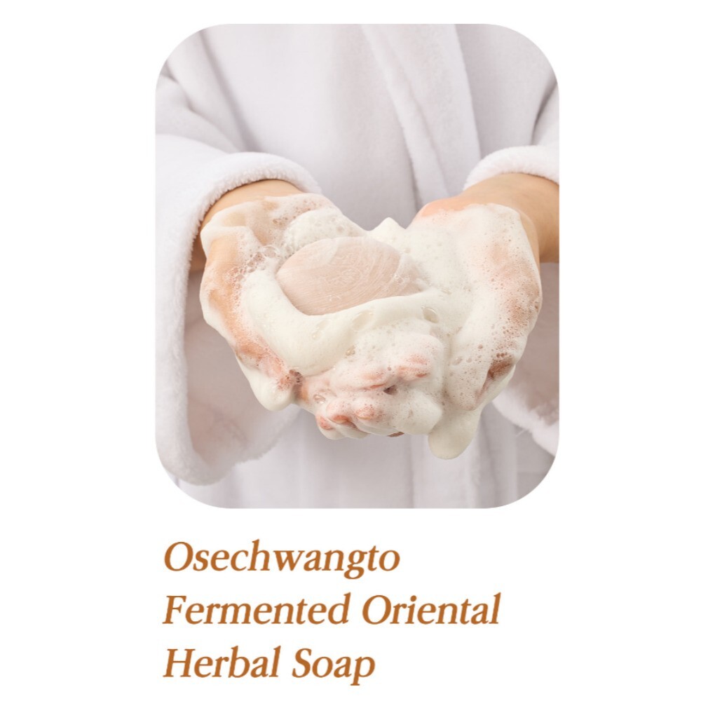 OSEQUE OsecHwangto Fermented Oriental Herbal Soap 100gX6ea, 3ea Red Clay Soap