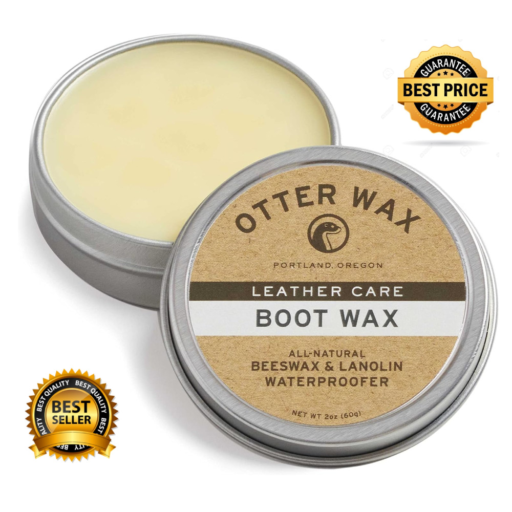 Otter Wax Boot Wax | 2oz | All-Natural Leather Waterproofer | Made in USA