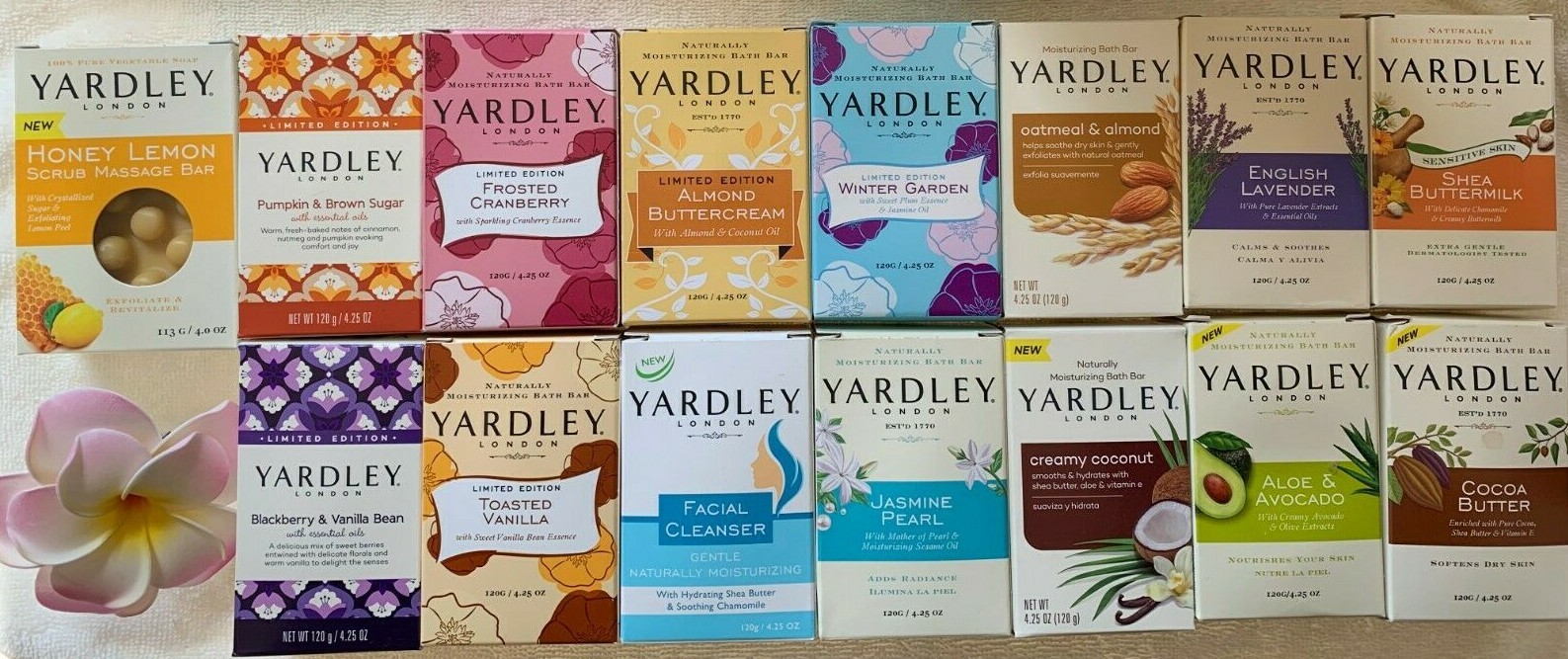 YARDLEY LONDON Moisturizing Bath Bar***chOOsE yOUr scEnt(s)***FULL SIZES~~~NEW
