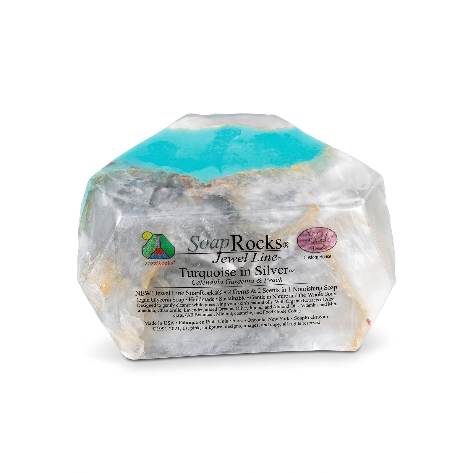 T.S. Pink SoapRocks Jewel Collection – Turquoise in Silver