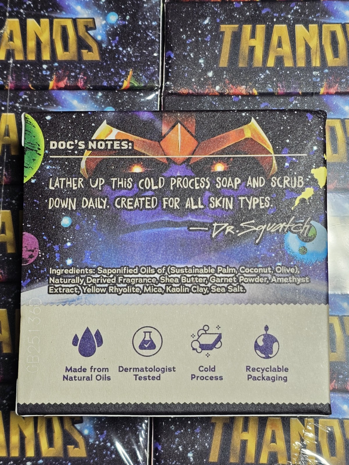 Dr. Squatch Marvel Thanos Infinity Bricc Limited Edition Men’s Soap Heavy Grit