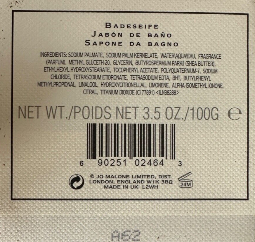 Jo Malone Soap ~ Blackberry & Bay or Red Roses or + Gift Bag